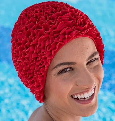 Fashy 3448 Női fóliás fodros úszósapka