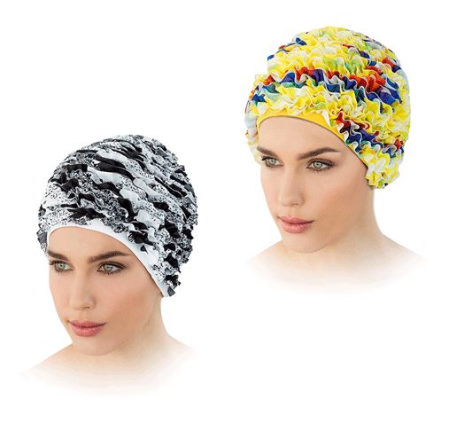 Fashy 3449 Női fóliás fodros úszósapka